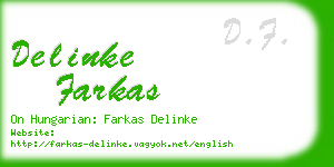 delinke farkas business card